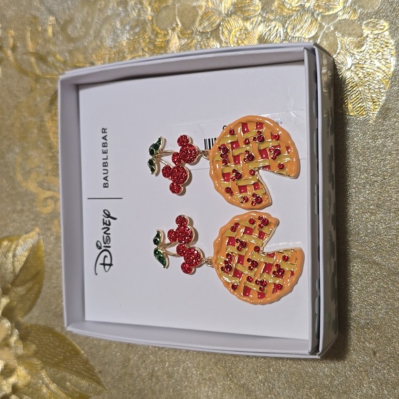 Disney x Baublebar Mickey and Minnie Pie Earrings - Picture 2 of 7